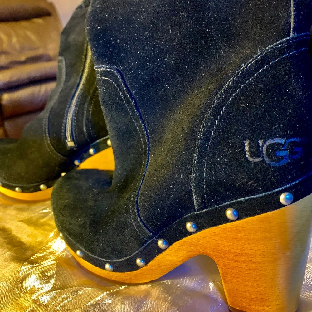 Women’s Uggs Boots, Wooden Heel, Brand New!